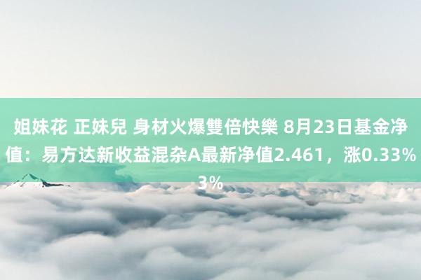 姐妹花 正妹兒 身材火爆雙倍快樂 8月23日基金净值：易方达新收益混杂A最新净值2.461，涨0.33%